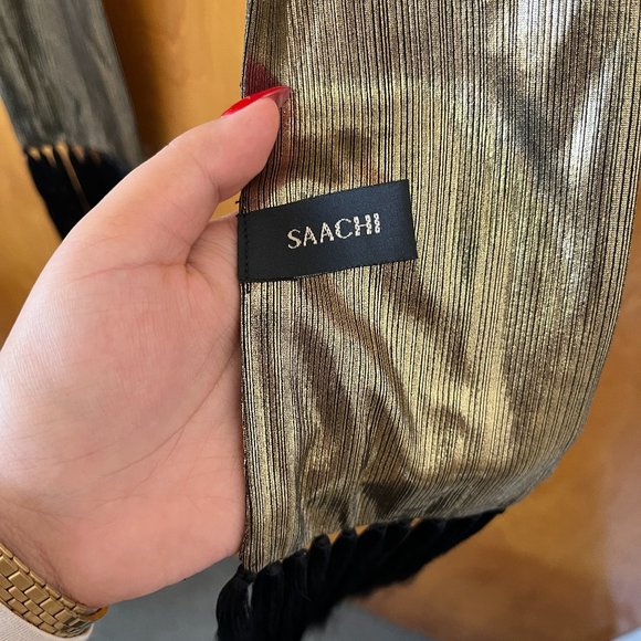 Anthropologie Hand-Stitched Skinny Tassels - Picture 4 of 5